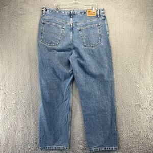 Vintage Polo Jeans Ralph Lauren Jeans Men's 38x32 Blue Denim Loose Fit Baggy Y2K